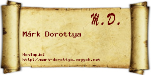 Márk Dorottya névjegykártya
