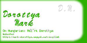 dorottya mark business card